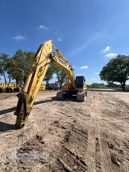 Used Komatsu Excavator in yard